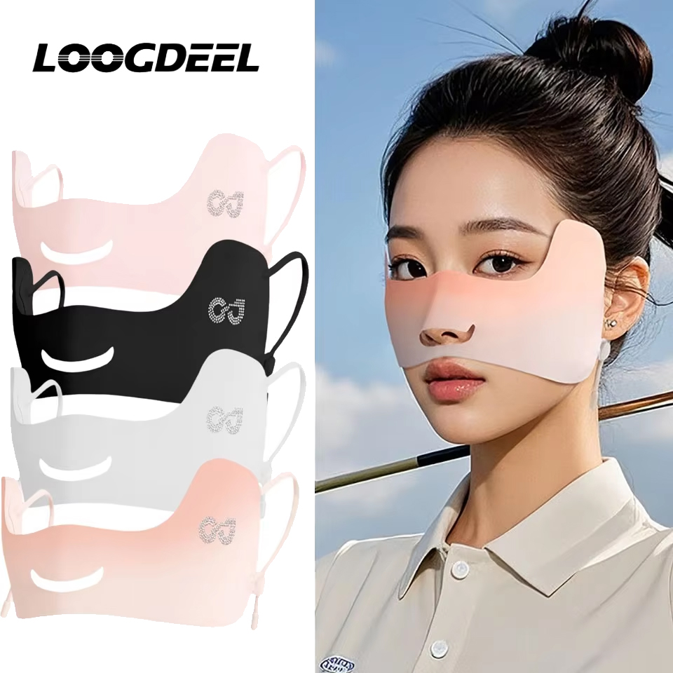 Oxygen Mask Non-Rebreather - LOOGDEEL 屋外日焼け止め UV ブロックサンシェード通気性フェイスマスク耳掛け式男性と女性用バタフライ酸素マスク