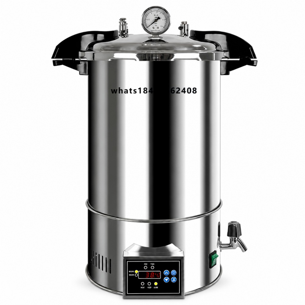 Medical Laboratories - 24Lデジタルオートクレーブ蒸気滅菌器、クイックオープン型、縦型ステンレス製、ラボ医療用、126℃、0.165MPa
