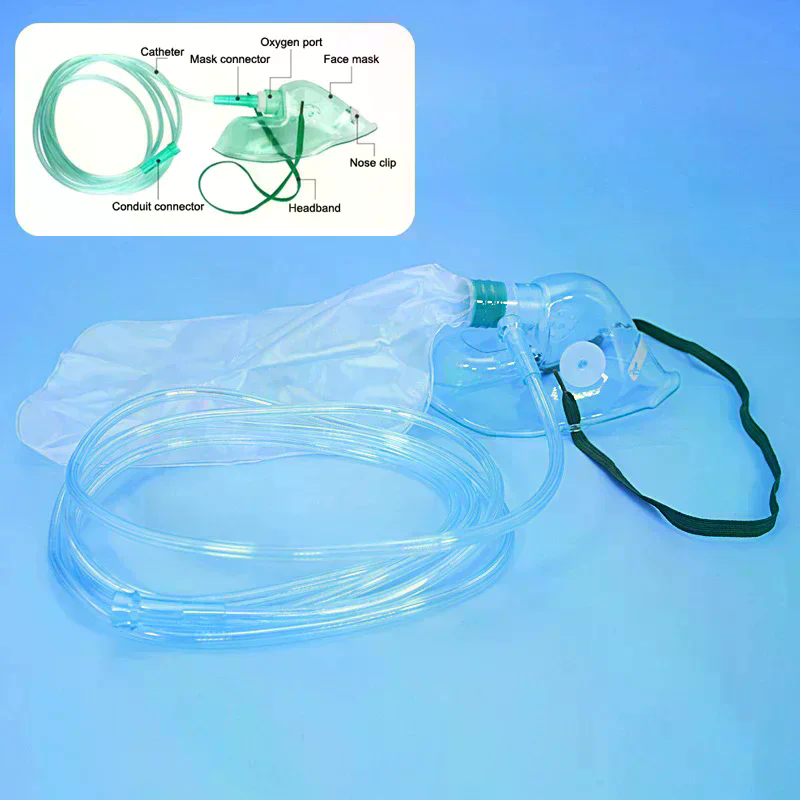 大人/子供用高濃度酸素フェイスマスク（チューブ付き）非再呼吸 - Oxygen Mask Non-Rebreather のレビューと価格