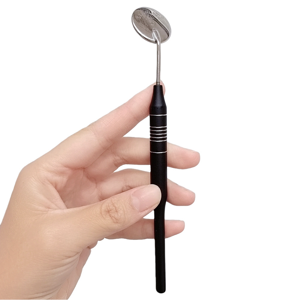 デンタルブラック＆ゴールド3ピースステンレス鋼キット：口腔鏡 - Dental Mirror Probe のレビューと価格