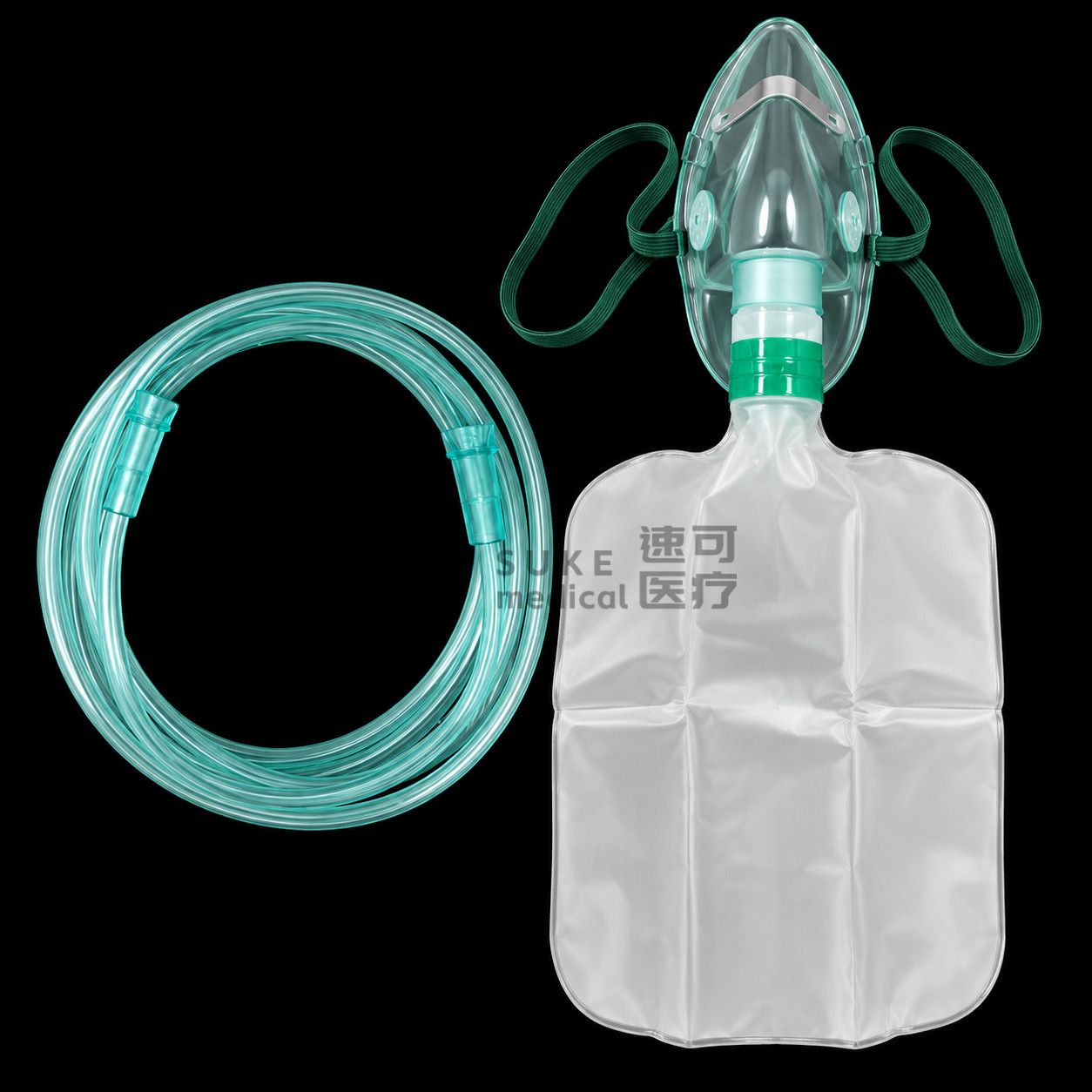トゥオレン製医療用酸素マスク（酸素タンク付き）、高濃度非再呼 - Oxygen Mask Non-Rebreather のレビューと価格