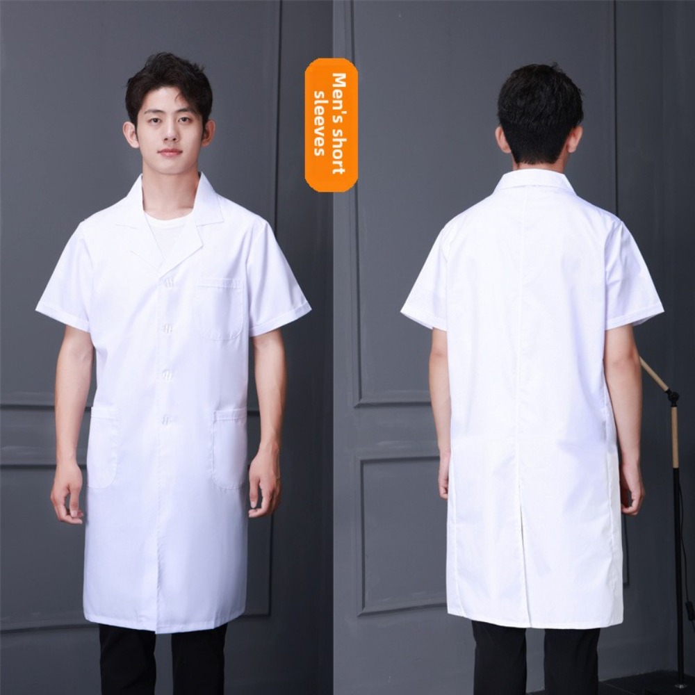 夏用半袖ドクターラボコート、歯科医、薬局スタッフ、作業員向け - Medical Lab Worker のレビューと価格