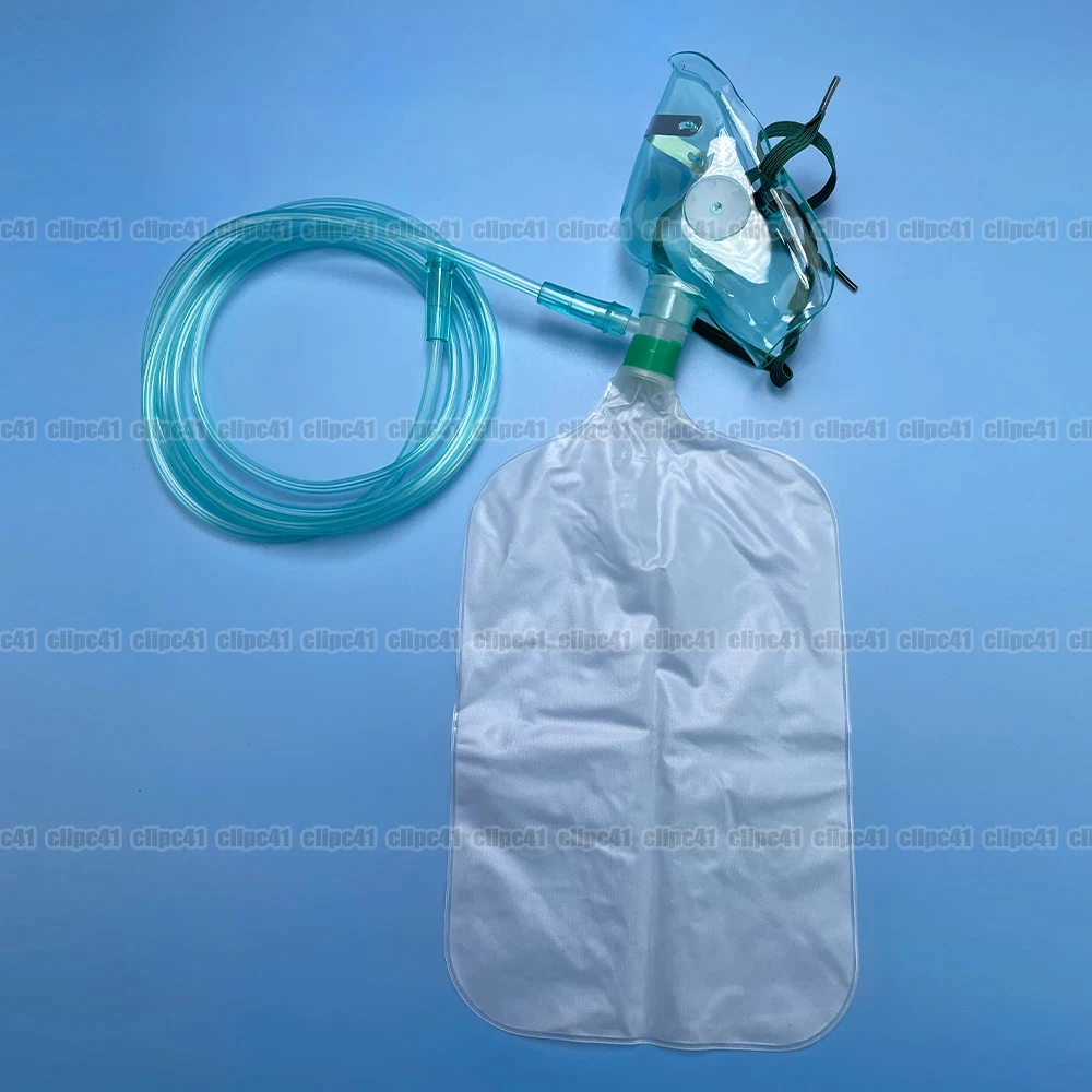 10個入り、高濃度酸素吸入用、大人用、チューブ付き、使い捨て - Oxygen Mask Non-Rebreather のレビューと価格