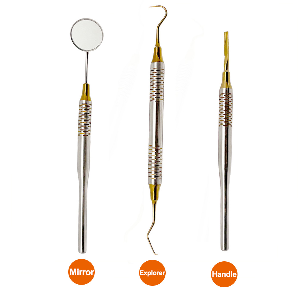 1 個歯科医の歯のクリーニングツール口ミラー/エクスプローラ - Dental Mirror Probe のレビューと価格