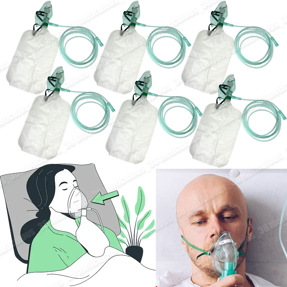 5-20個入り 使い捨て大人用高濃度非再呼吸酸素フェイスマス - Oxygen Mask Non-Rebreather のレビューと価格
