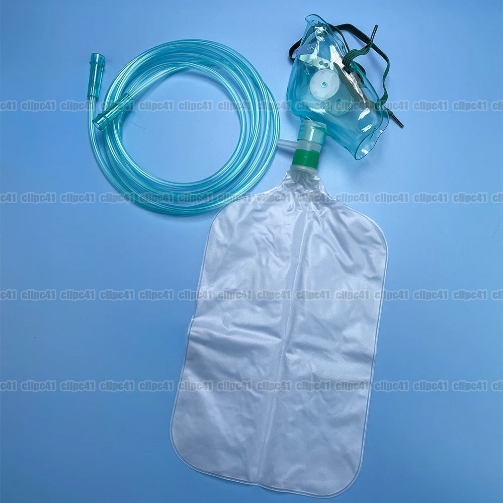 1個入り 大人用高濃度酸素フェイスマスク（チューブ付き） - - Oxygen Mask Non-Rebreather のレビューと価格