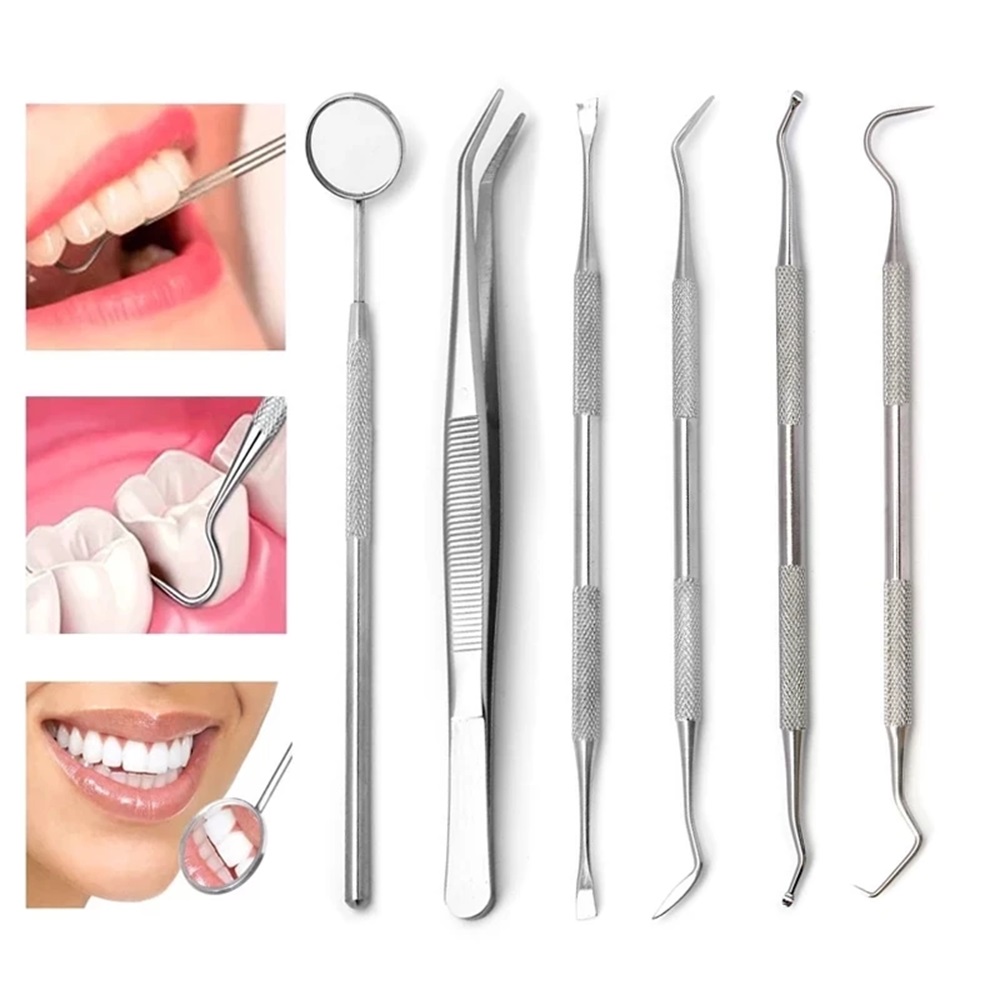 ステンレス鋼歯科クリーニングツールセット 口腔鏡 ピンセット - Dental Mirror Probe のレビューと価格