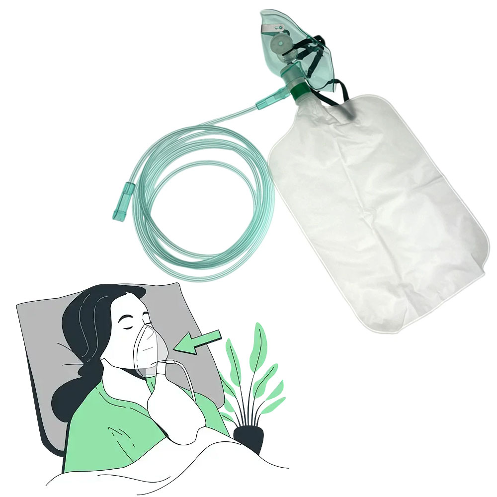 5-20個入り 大人用非再呼吸式酸素マスク（リザーバーバッグ - Oxygen Mask Non-Rebreather のレビューと価格